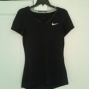 Black Nike Women's Pro Dri-Fit Tee
